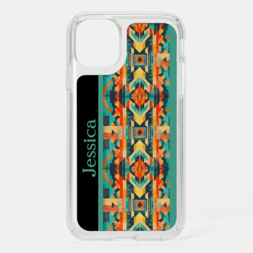 Monogrammed Native American Aztec Speck iPhone 11 Case