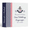 Monogrammed Navy Blue Pink Anchor Wedding Planner