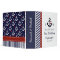 Monogrammed Navy Blue Red Anchor Wedding Planner