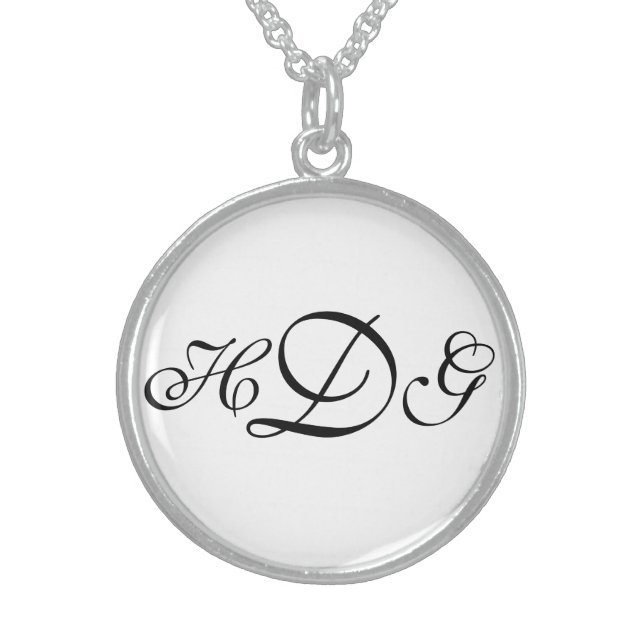 Monogrammed Necklace (Front)
