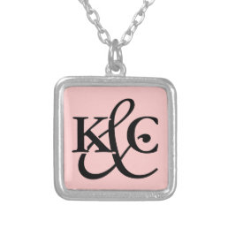 Monogrammed necklace with initial letters