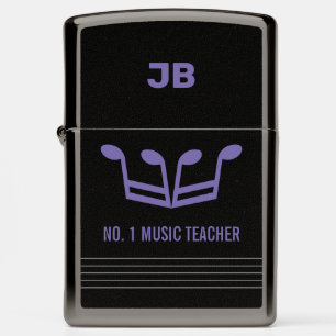 Monogrammed No. 1 Music Teacher Zippo Lighter