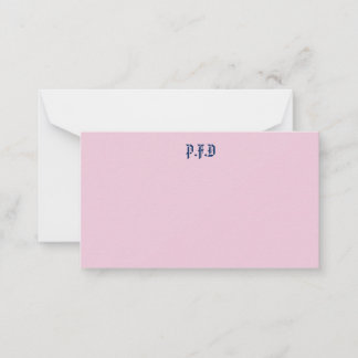 Monogrammed Notecard