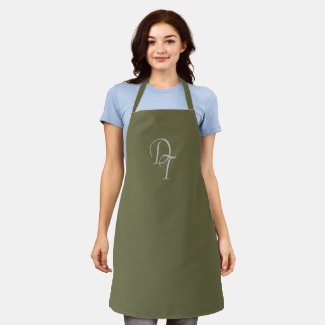 Monogrammed -  Olive