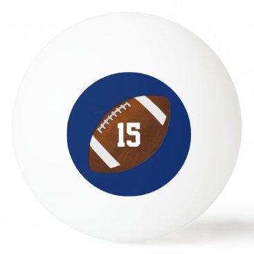 Monogrammed or Numbered Football Ping Pong Balls