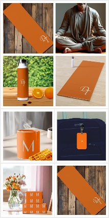 Monogrammed   Orange