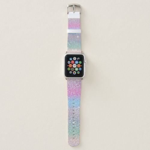 Monogrammed  Pastel Mint Green Ombre  Apple Watch Band