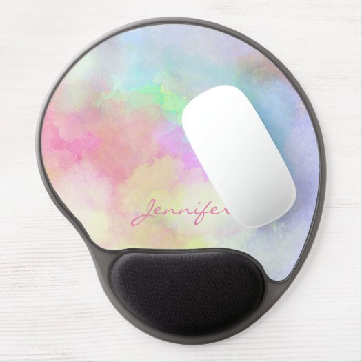 Monogrammed Pastel Watercolor