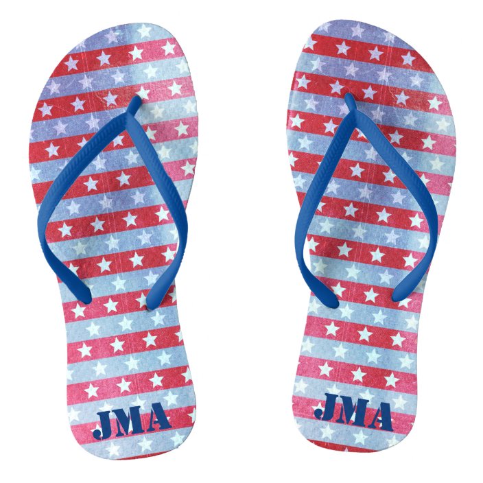 patriotic flip flops