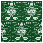 Monogrammed Pattern for the Golfer Fabric