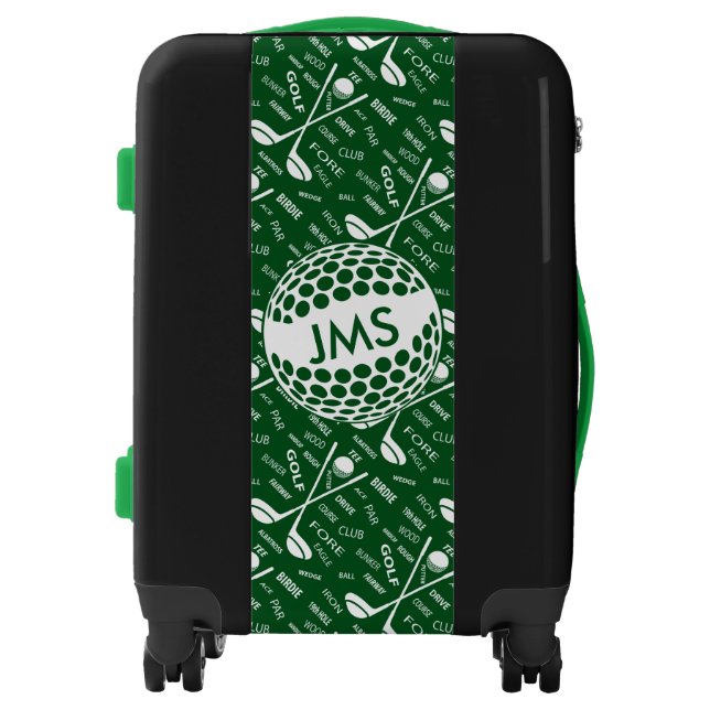 Monogrammed Pattern for the Golfer Luggage (Front)