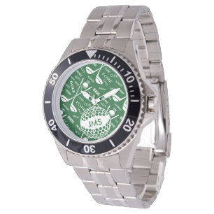 Monogrammed Pattern for the Golfer Watch