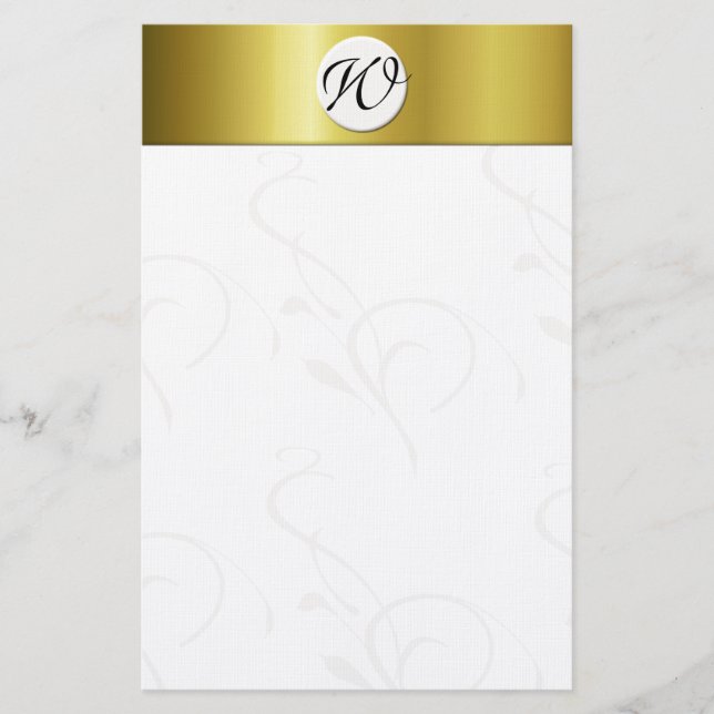 Monogrammed personal stationery (Front)