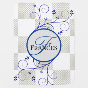 Monogrammed Personalized Baby Blanket
