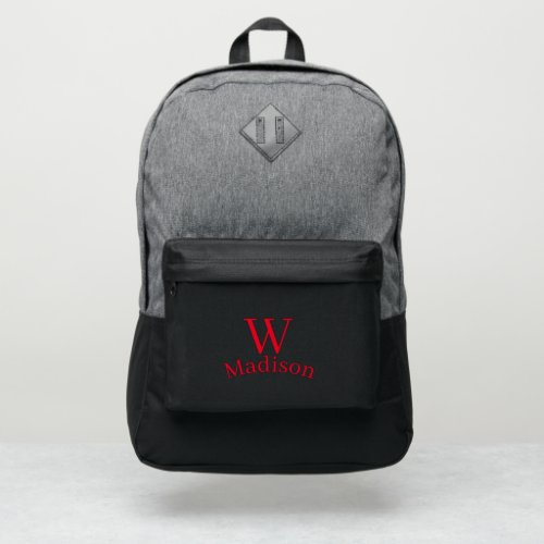 Monogrammed Personalized Kids Adult Teen Laptop Port Authority Backpack