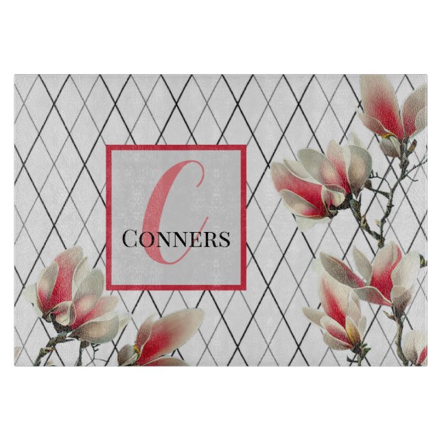 Monogrammed Personalized Kitchen Cutting Board (Front)