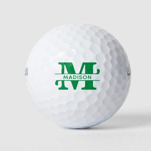 Monogrammed  Personalized Monogram with Name Golf Balls