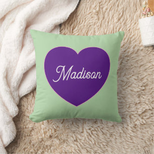 Monogrammed personalized pillow