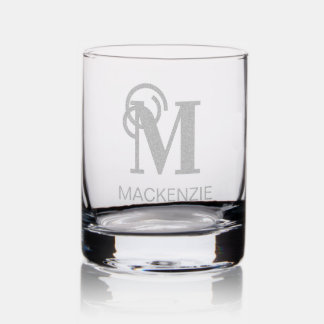Monogrammed Personalized Rocks Glass