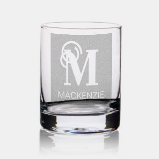 Monogrammed Personalized Rocks Glass