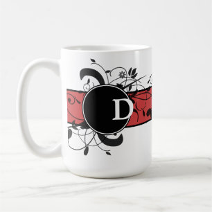 Monogrammed Personalized Victorian Flourish Coffee Mug