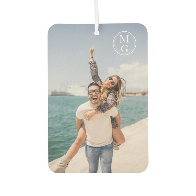 Monogrammed Photo Air Freshener (Front)