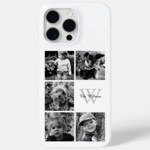 Monogrammed Photo Collage iPhone 15 Pro Max Case