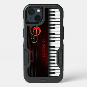 Monogrammed Piano Treble Clef iPhone 13 Case