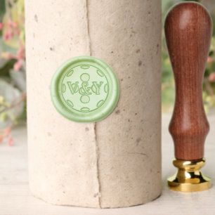 Monogrammed pickleball logo custom wax seal stamp