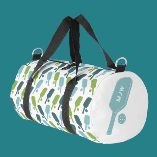 Monogrammed PIckleball Paddle Sports Duffle Bag