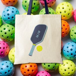 Monogrammed PIckleball Paddle Sports Tote Bag