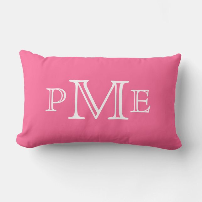 Monogrammed pillow (Front)