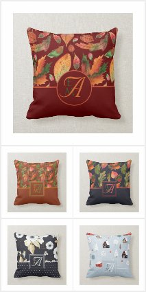 Monogrammed Pillows - Unique Decor