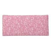 Monogrammed Pink Glitter Pencil Case (Back)