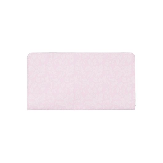 Monogrammed Pink Lips And Damask Checkbook Cover (Back)