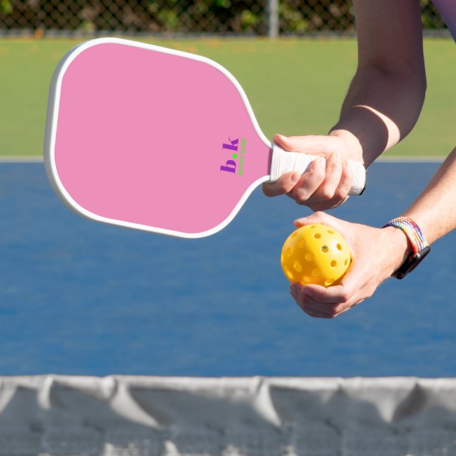 Monogrammed Pink Personalized Pickleball Paddle (Insitu)