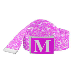 Monogrammed Pink Pettler Belt