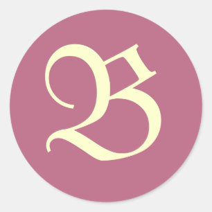 Monogrammed Pink Sticker