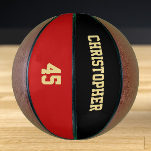 Monogrammed Player Club Team Name Number Custom Basketball
