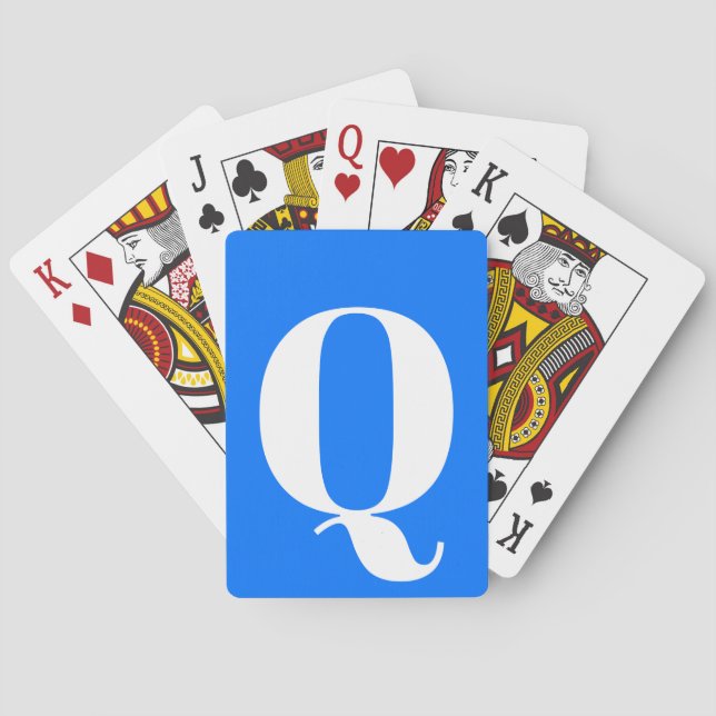 MONOGRAMMED Playing Cards for Visually Impaired (Back)