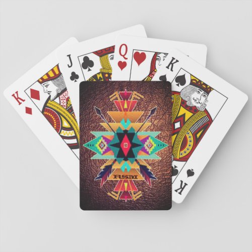 Monogrammed Poker Cards