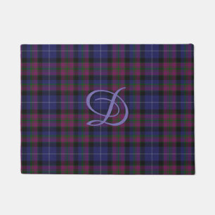 Monogrammed Pride of Scotland Plaid Doormat