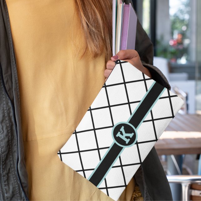 Monogrammed Print Cut Sew Bag (Celebrate someone special with this lovely monogrammed accessory bag! )