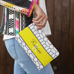 Monogrammed Print Cut Sew Bag<br><div class="desc">Celebrate someone special with this lovely monogrammed accessory bag! Perfect gift for numerous occasions! Matching products available!</div>