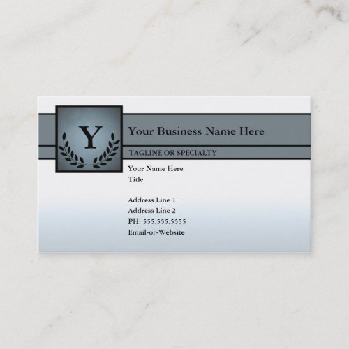 monogrammed professional business card templates
