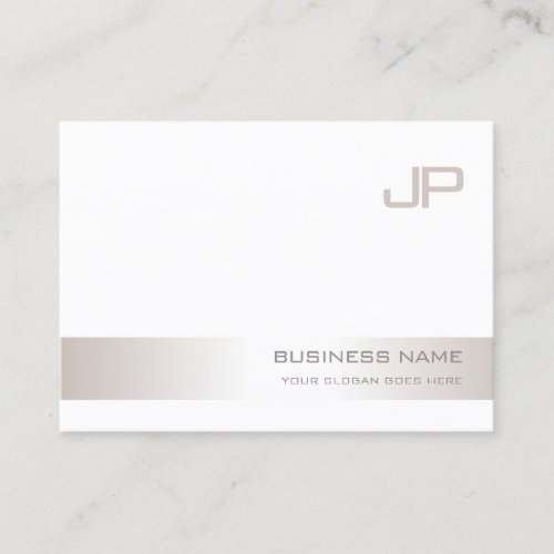 Monogrammed Professional Modern Elegant Template Business Card