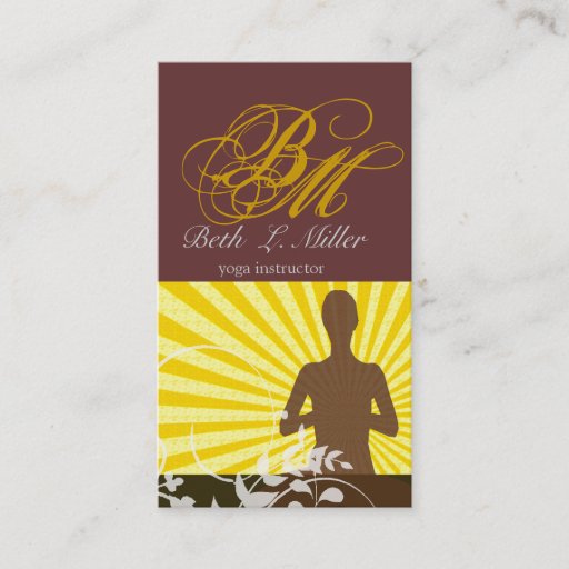 Customizable Monogrammed Professional Religious Business Card Template