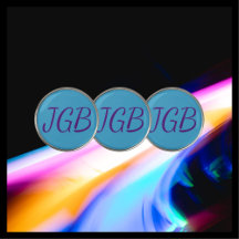 Monogrammed Purple Blue or Choose Your Own Color