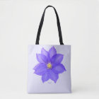 Monogrammed Purple Lavender Custom Shoulder Tote