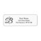 Monogrammed religious cross Return Address Labels